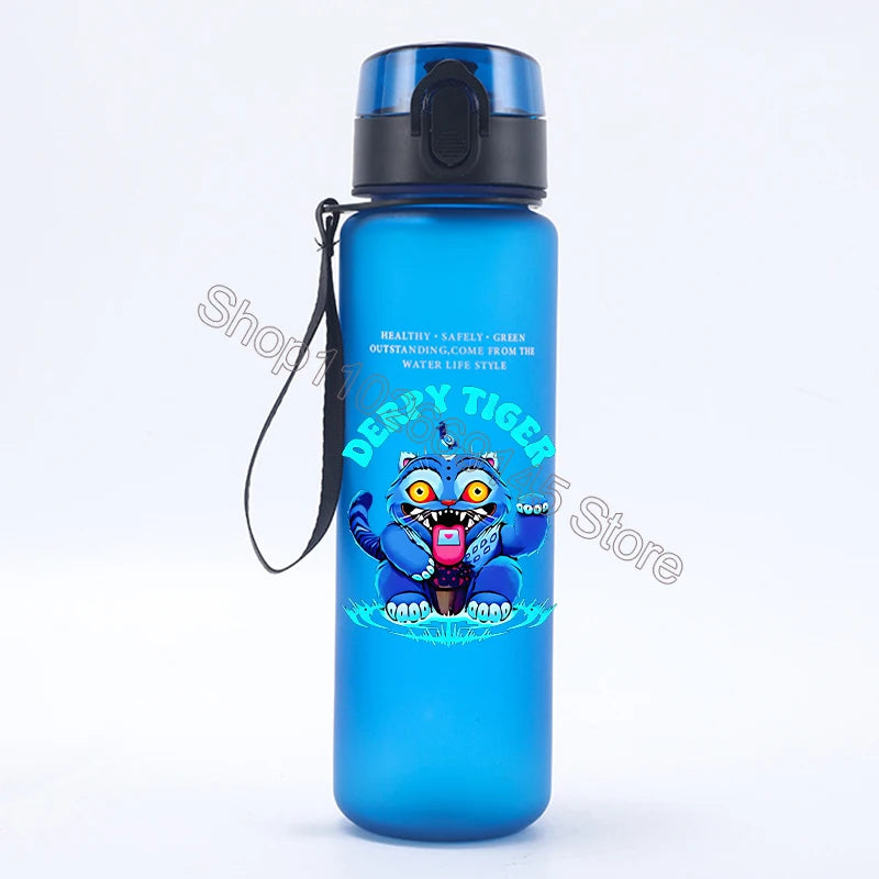 K Pop Demon Hunters Water Bottle Girls Summer Sports Large Capacity Water Bottle Kawaii Cartoon Figure Printed Plastic Bottles