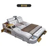 USB Charging Tanning Design Leather Bed Sheet Set Smart Bed king Size Quilt Bedding Set Facial Bunk Bed for Adult