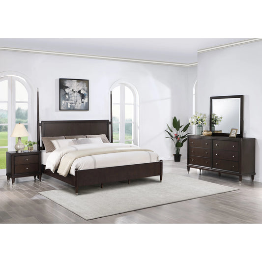 Luxury Modern Double Bed Simple Minimalist King Sizes Bedroom Furniture Sets in Wood for Home Apartment or Hotel Use