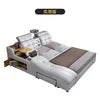 USB Charging Tanning Design Leather Bed Sheet Set Smart Bed king Size Quilt Bedding Set Facial Bunk Bed for Adult