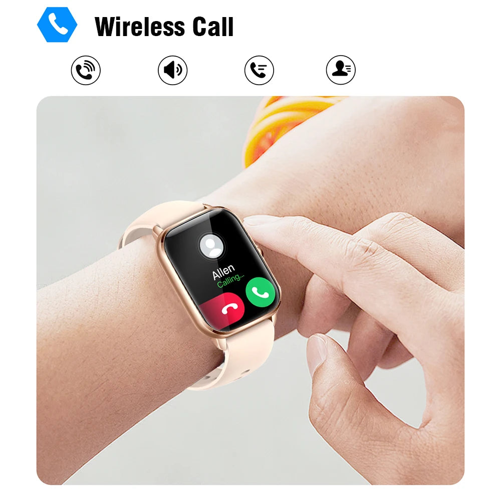 SENBONO KT65 Smart Watch Men Women 1.9'' BT Call Custom Dial Smart Watch Women Men Sport Mode Fitness Tracker for Android IOS
