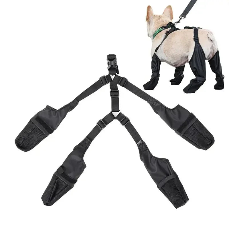 Waterproof Dog Shoes Adjustable Dog Boots Pet Breathbale Shoes for Outdoor Walking Soft Small Medium Dogs Pets Paws Protector