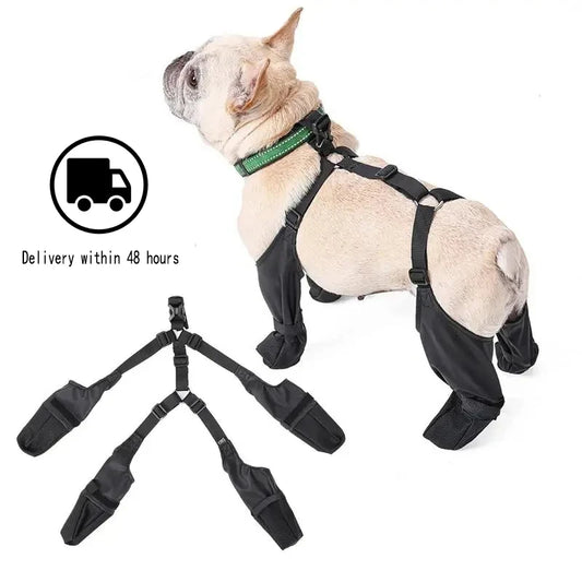 Waterproof Dog Shoes Adjustable Dog Boots Pet Breathbale Shoes for Outdoor Walking Soft Small Medium Dogs Pets Paws Protector
