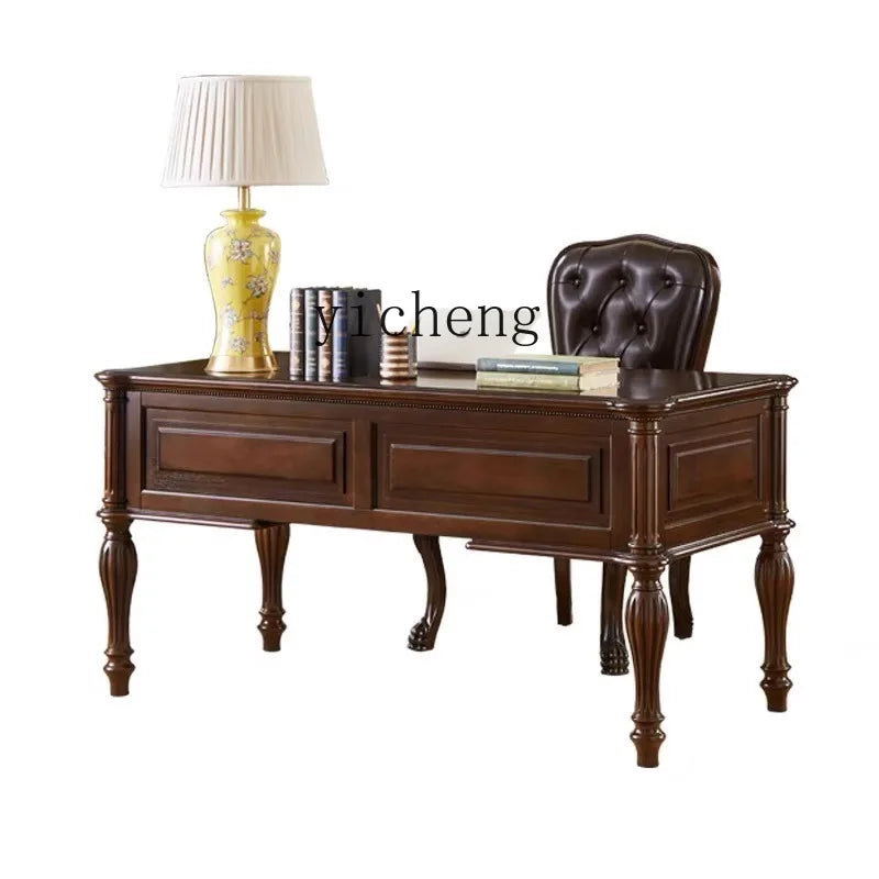 LX solid wood desk  home writing desk computer writing desk