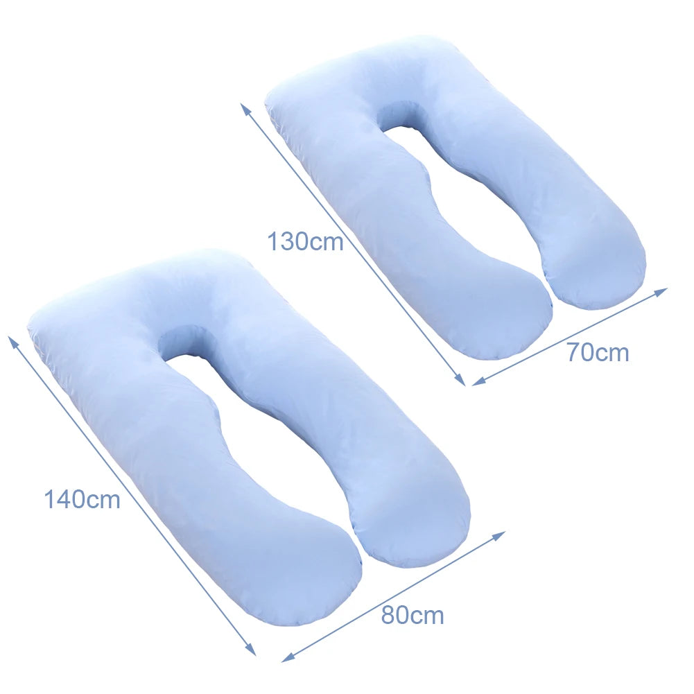 U-Shaped Pillow Cover Full Body Support U-Shaped Pillow Cotton Pillowcase Comfy Breathable Pillow Case For Room Nap pillow Case