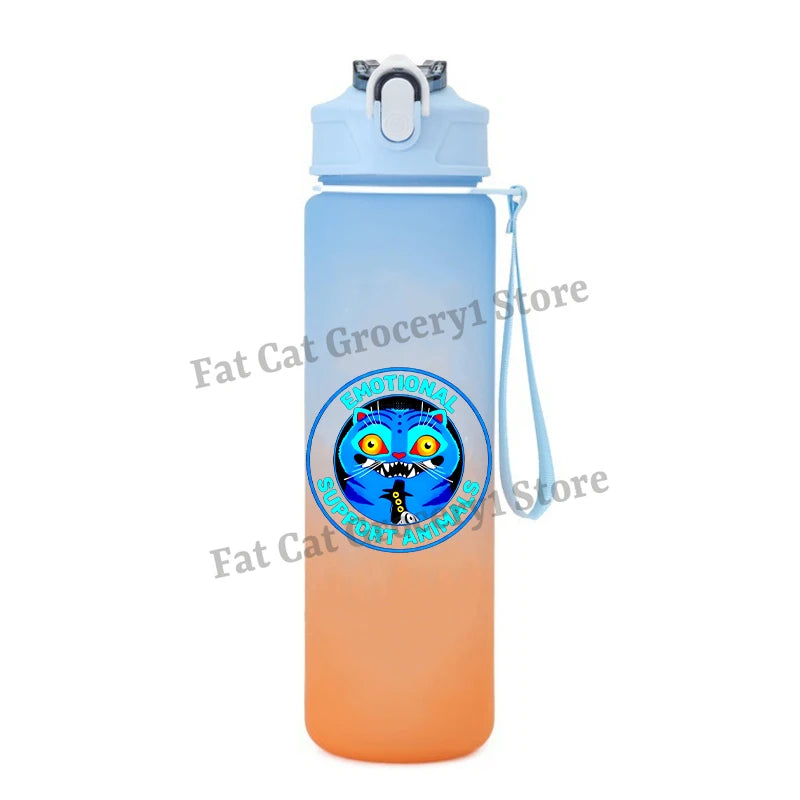 Kpop Demon Hunter Water Bottle with Straw 750ml Kids Summer Anime Cup Girls Boys Outdoor Sport Mug School Office Accessory Gift