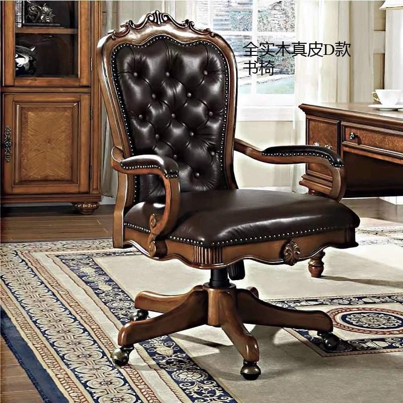 LX solid wood desk  home writing desk computer writing desk