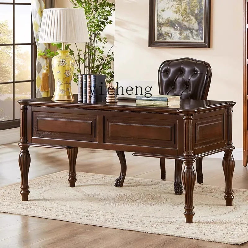 LX solid wood desk  home writing desk computer writing desk